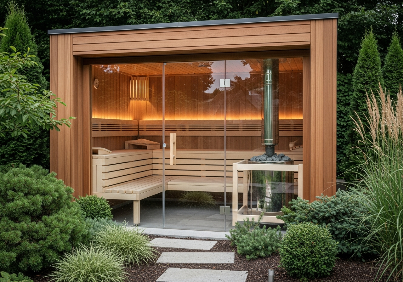 Egyedi kültéri szauna